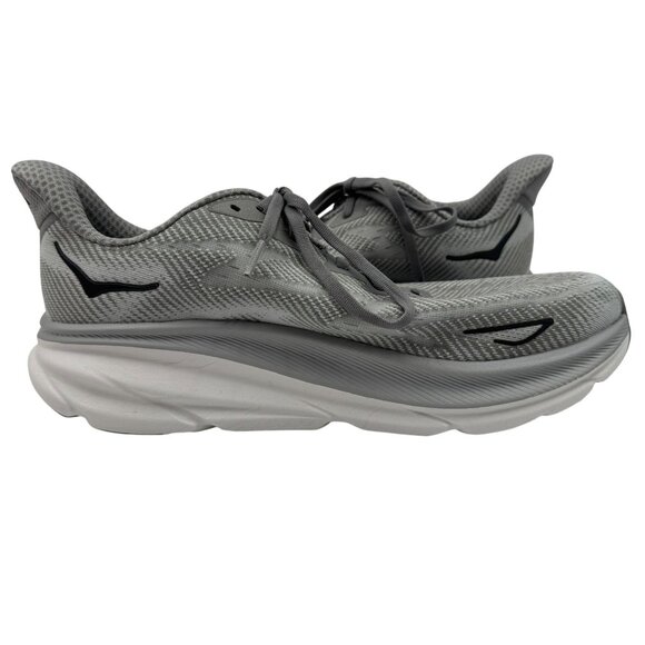Hoka One One Clifton 9 Grey Mens Size 10D Lightweight Running Shoes - Picture 9 of 12